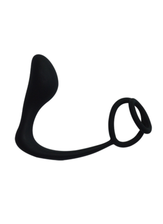 GASTON, Stimulateur Prostatique dans un silicone doux et lisse - POM014BLK